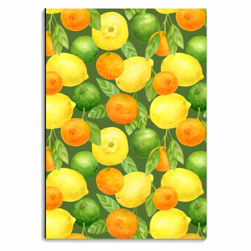 lemon and orange - personalised A4, A5, A6 notebook by Anastasios Konstantinidis