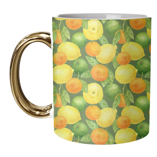 lemon and orange - unique mug by Anastasios Konstantinidis
