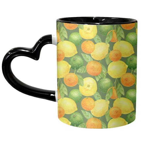 lemon and orange - unique mug by Anastasios Konstantinidis