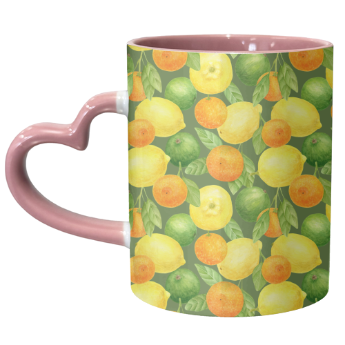 lemon and orange - unique mug by Anastasios Konstantinidis