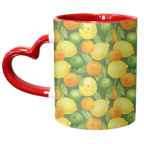 lemon and orange - unique mug by Anastasios Konstantinidis