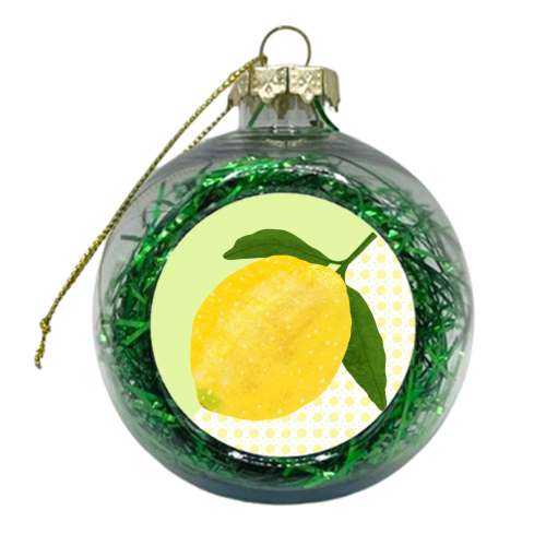 Lemon - xmas bauble by Rock and Rose Creative