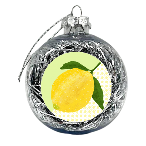 Lemon - xmas bauble by Rock and Rose Creative