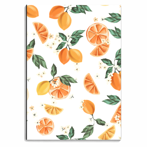 Lemon Crush 001 - personalised A4, A5, A6 notebook by Mukta Lata Barua