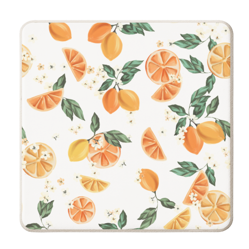 Lemon Crush 001 - personalised beer coaster by Mukta Lata Barua