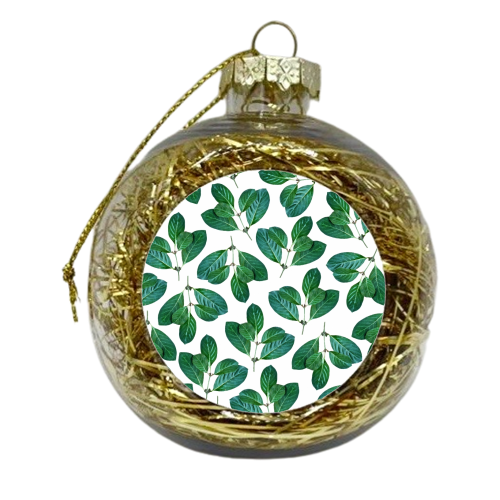 Lemon Leaf - xmas bauble by Uma Prabhakar Gokhale