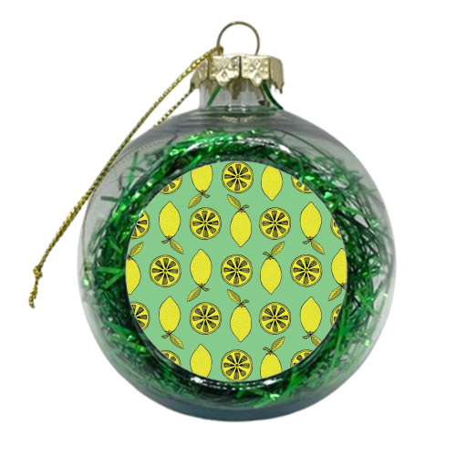 Lemon Slice - xmas bauble by Yazmin Brooks