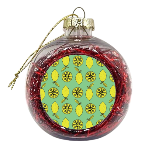 Lemon Slice - xmas bauble by Yazmin Brooks