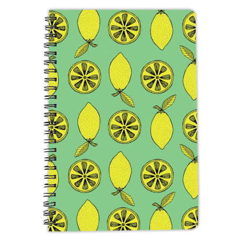 Lemon Slice - personalised A4, A5, A6 notebook by Yazmin Brooks