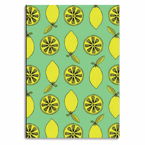 Lemon Slice - personalised A4, A5, A6 notebook by Yazmin Brooks