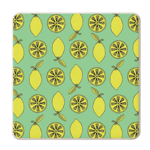 Lemon Slice - personalised beer coaster by Yazmin Brooks