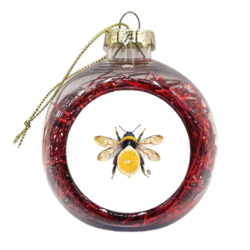 LemonBeez - xmas bauble by Larissa Grace