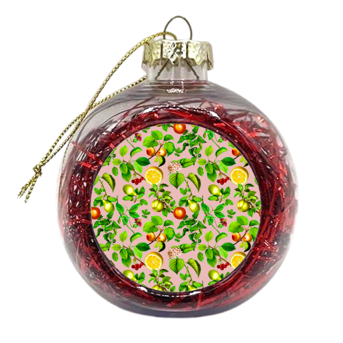 lemons and flowers - xmas bauble by Anastasios Konstantinidis