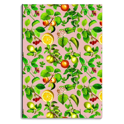 lemons and flowers - personalised A4, A5, A6 notebook by Anastasios Konstantinidis