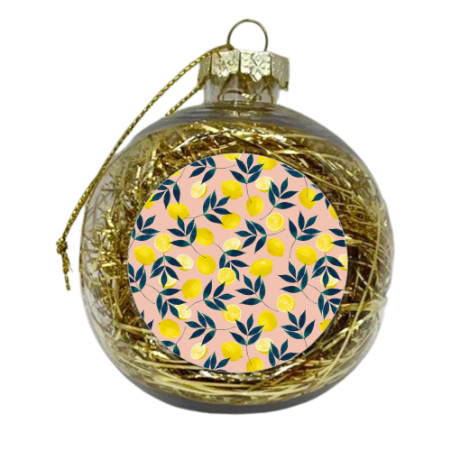 Lemony Goodness - xmas bauble by Uma Prabhakar Gokhale