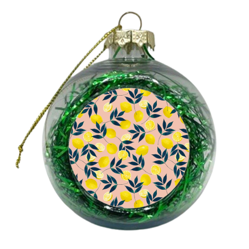 Lemony Goodness - xmas bauble by Uma Prabhakar Gokhale