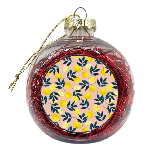 Lemony Goodness - xmas bauble by Uma Prabhakar Gokhale