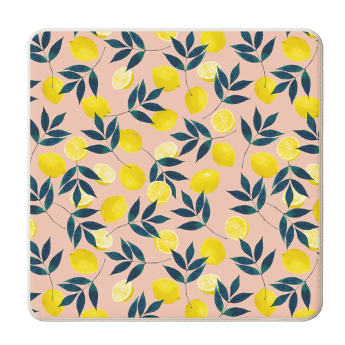 Lemony Goodness - personalised beer coaster by Uma Prabhakar Gokhale