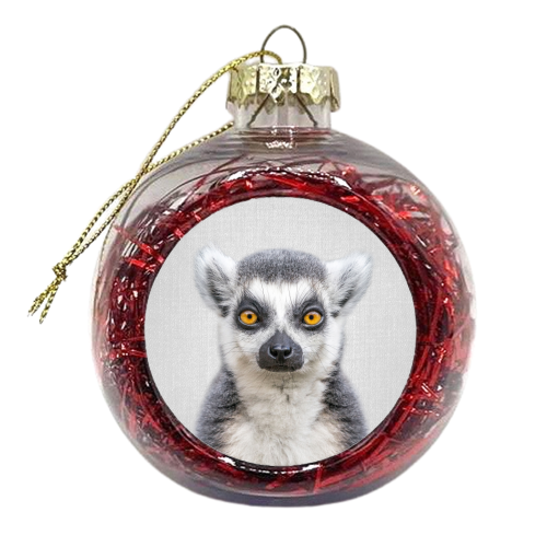 Lemur - Colorful - xmas bauble by Gal Design