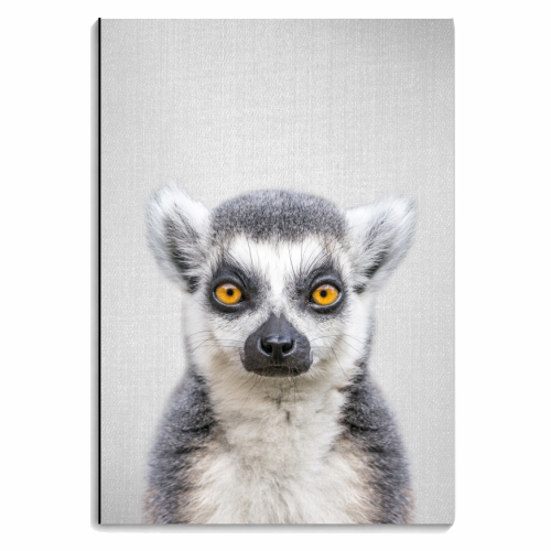 Lemur - Colorful - personalised A4, A5, A6 notebook by Gal Design