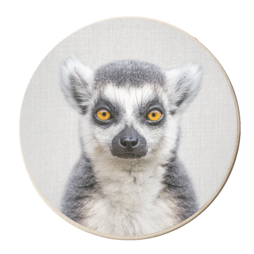 Lemur - Colorful - personalised beer coaster by Gal Design