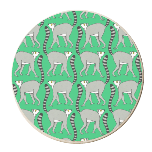 Lemur - personalised beer coaster by Yazmin Brooks