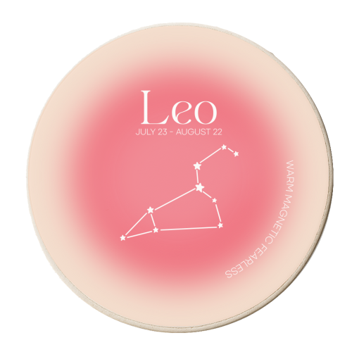 Leo Aura - personalised beer coaster by Pink and Pip