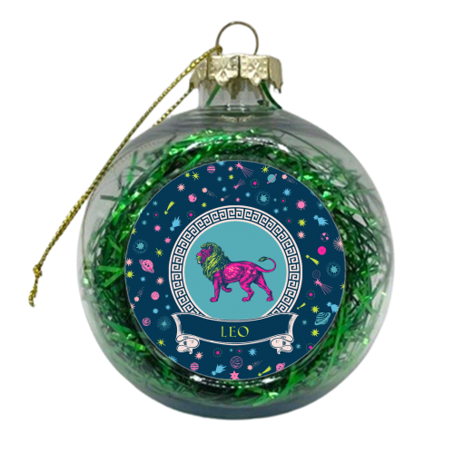 Leo - xmas bauble by Wallace Elizabeth