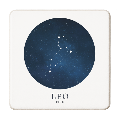 LEO - personalised beer coaster by Paper Deep Design