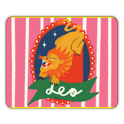 Leo Star Sign Design - designer placemat by AbiGoLucky