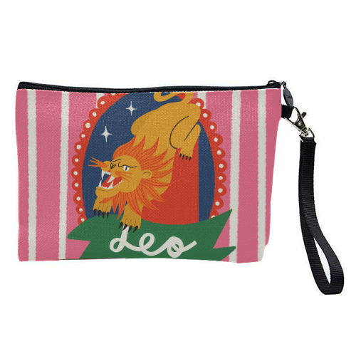 Leo Star Sign Design - pretty makeup bag by AbiGoLucky