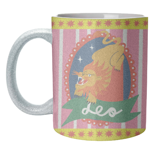 Leo Star Sign Design - unique mug by AbiGoLucky