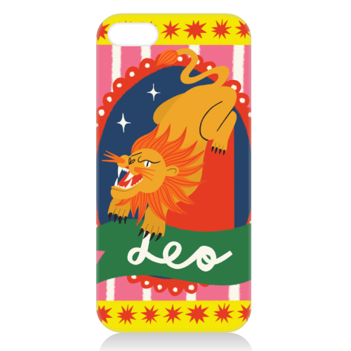 Leo Star Sign Design - unique phone case by AbiGoLucky