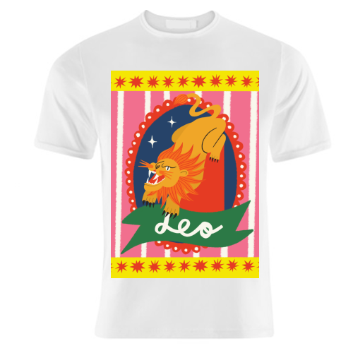Leo Star Sign Design - unique t shirt by AbiGoLucky