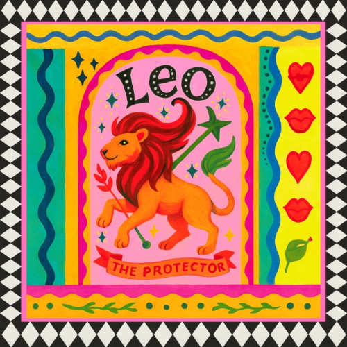 Leo star sign - Die Cut Sticker by Wallace Elizabeth