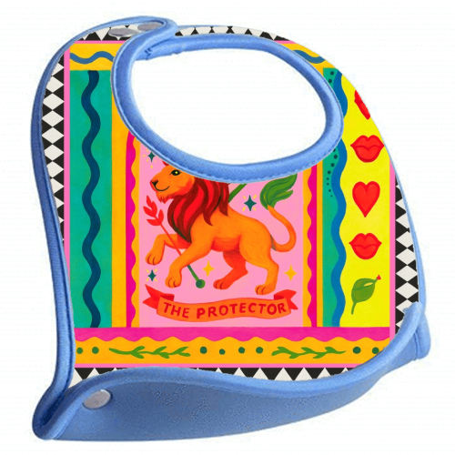 Leo star sign - feeding bib by Wallace Elizabeth