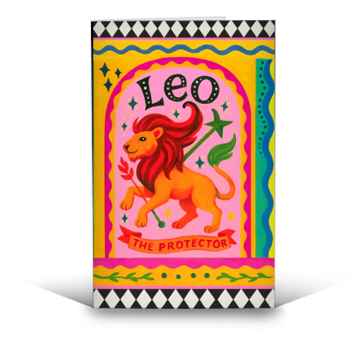 Leo star sign - funny greeting card by Wallace Elizabeth