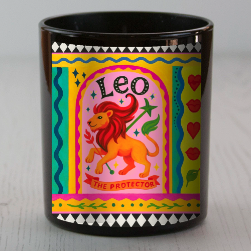 Leo star sign - scented candle by Wallace Elizabeth