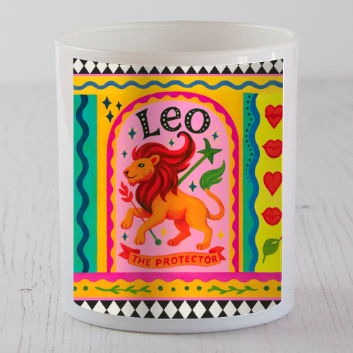Leo star sign - scented candle by Wallace Elizabeth