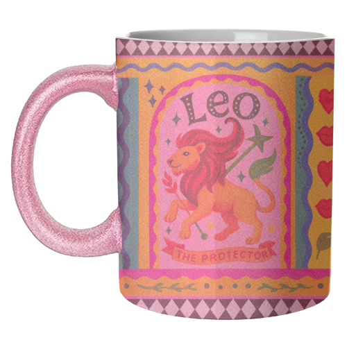 Leo star sign - unique mug by Wallace Elizabeth