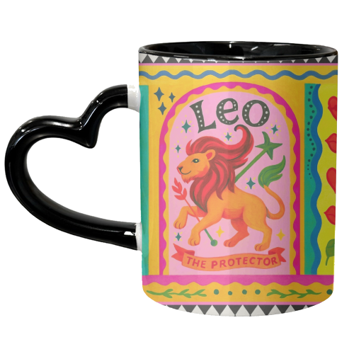 Leo star sign - unique mug by Wallace Elizabeth