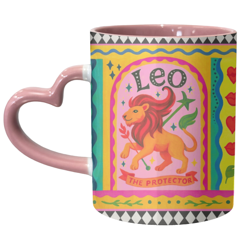 Leo star sign - unique mug by Wallace Elizabeth