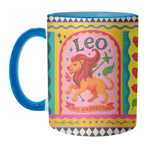 Leo star sign - unique mug by Wallace Elizabeth