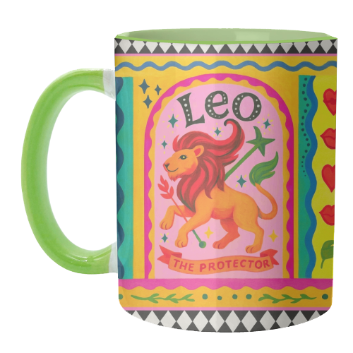 Leo star sign - unique mug by Wallace Elizabeth