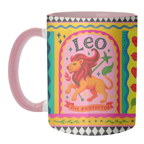 Leo star sign - unique mug by Wallace Elizabeth