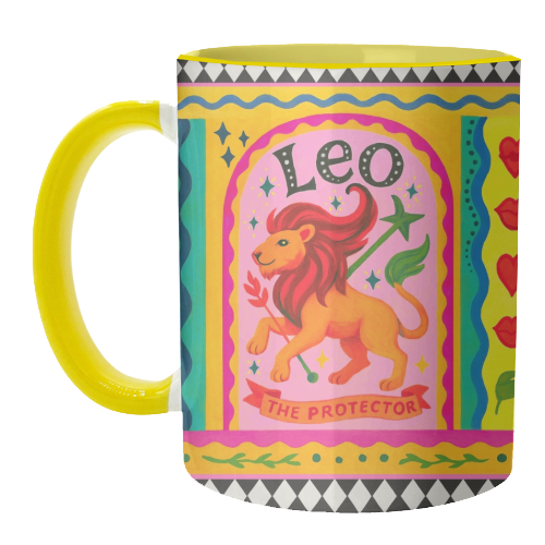 Leo star sign - unique mug by Wallace Elizabeth