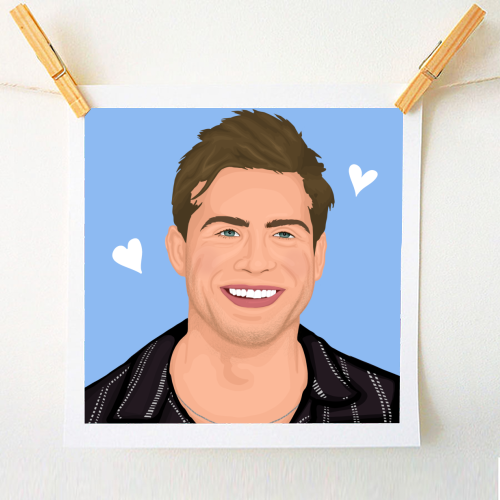 Leo Woodall Illustration - A1 - A4 art print by By Rosybum