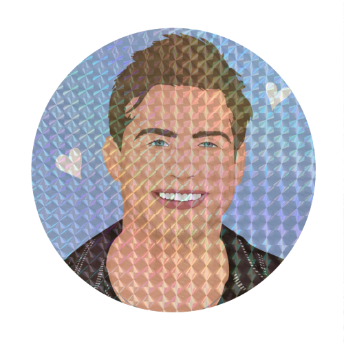 Leo Woodall Illustration - Circle Sticker by By Rosybum