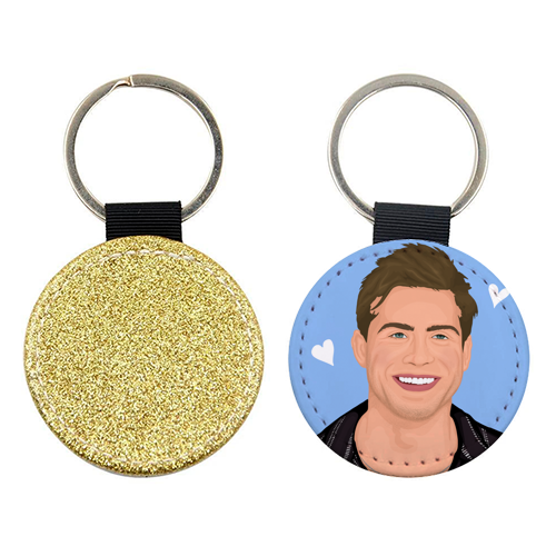Leo Woodall Illustration - keyring by By Rosybum