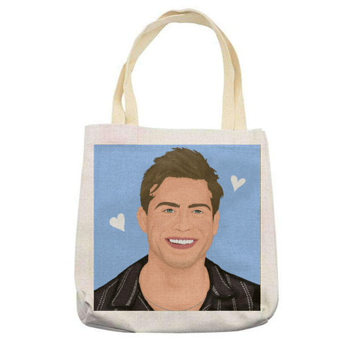 Leo Woodall Illustration - printed canvas tote bag by By Rosybum
